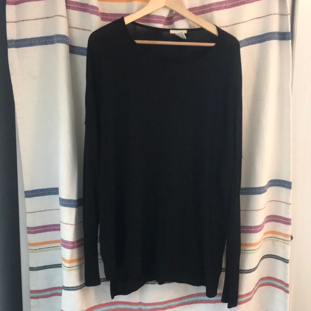 Black tunic sweater